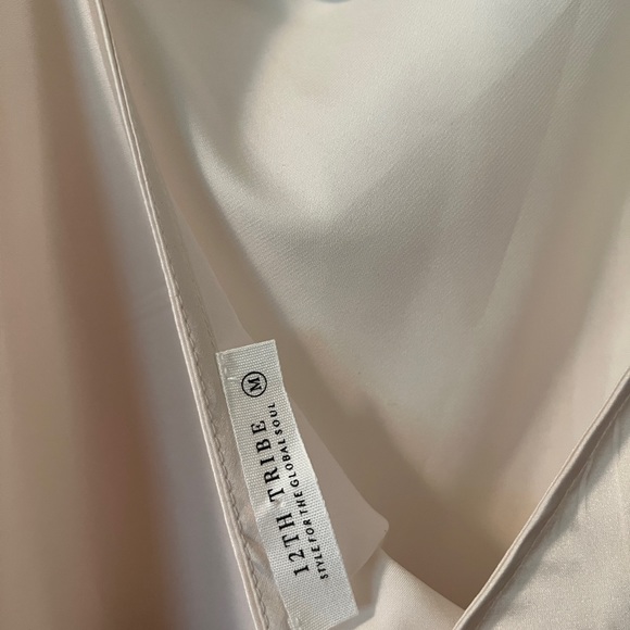 12th tribe satin cream dress - Picture 3 of 3